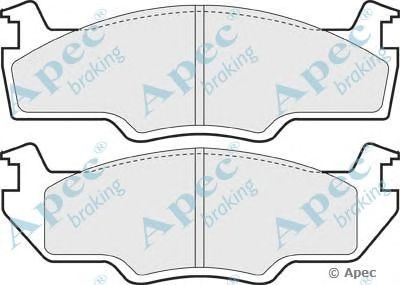APEC BRAKING pad354 -  Комплект тормозных колодок, дисковый тормоз